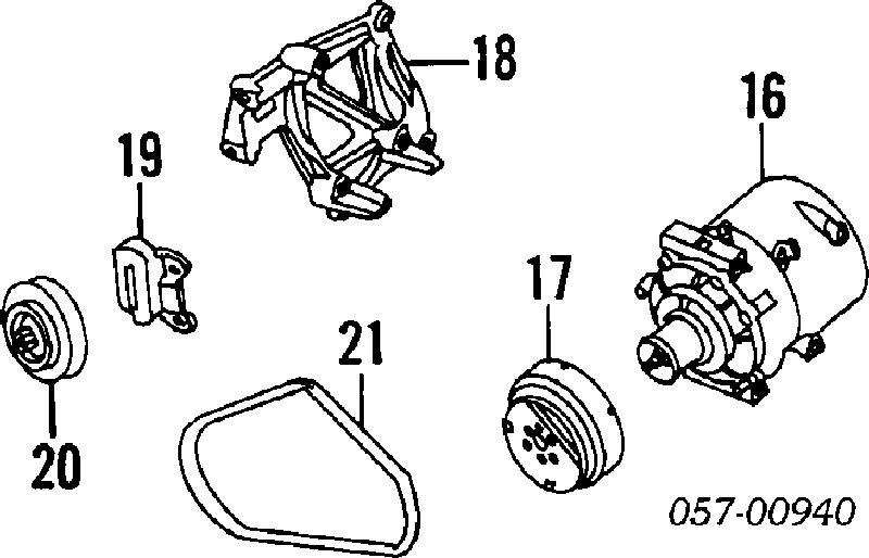 Compressor de aparelho de ar condicionado para Mitsubishi Lancer V CBW,CDW