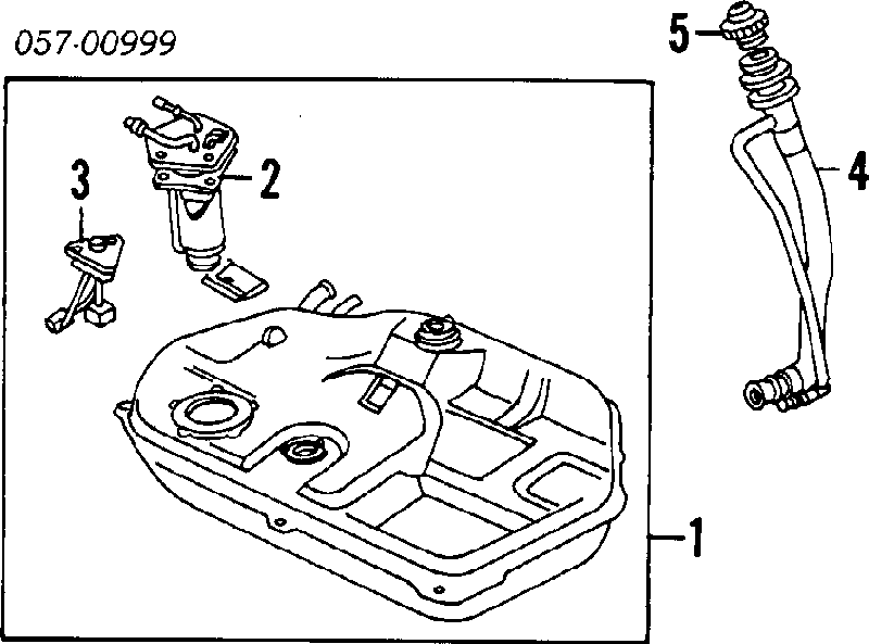 Tanque de combustível para Mitsubishi Colt IV CAA