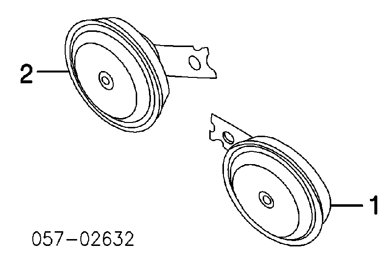Sinal sonoro (cláxon) para Mitsubishi Grandis  NAW