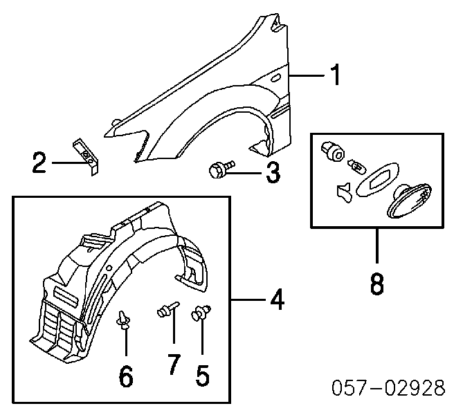 Cápsula (prendedor) de fixação do pára-choque traseiro Mitsubishi MR288150 preço, a partir de 1,94 USD