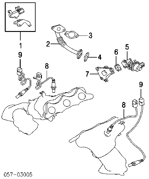 MD149764 Mitsubishi Vedante de válvula EGR de recirculação
