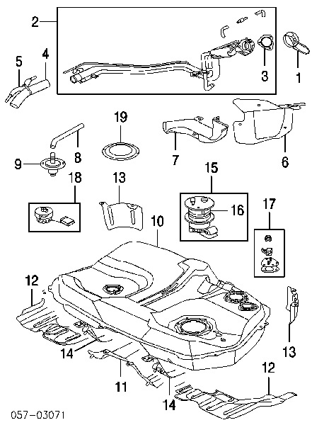 MN106046 Mitsubishi Vedante de sensor do nível de combustível/da bomba de combustível (tanque de combustível)