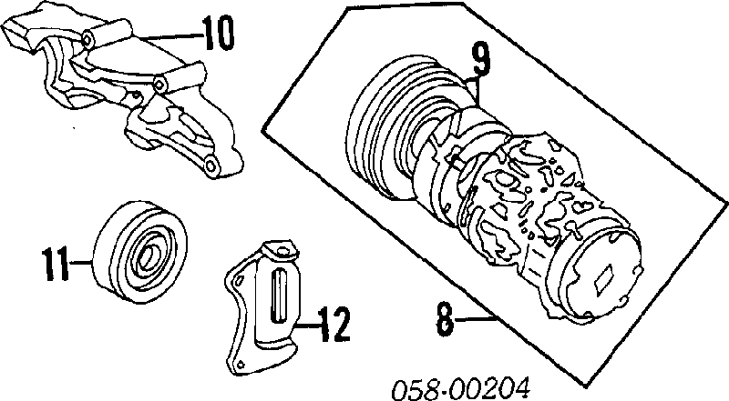 Rolo de reguladora de tensão da correia de transmissão Toyota 4435034010 preço, a partir de 89,76 USD