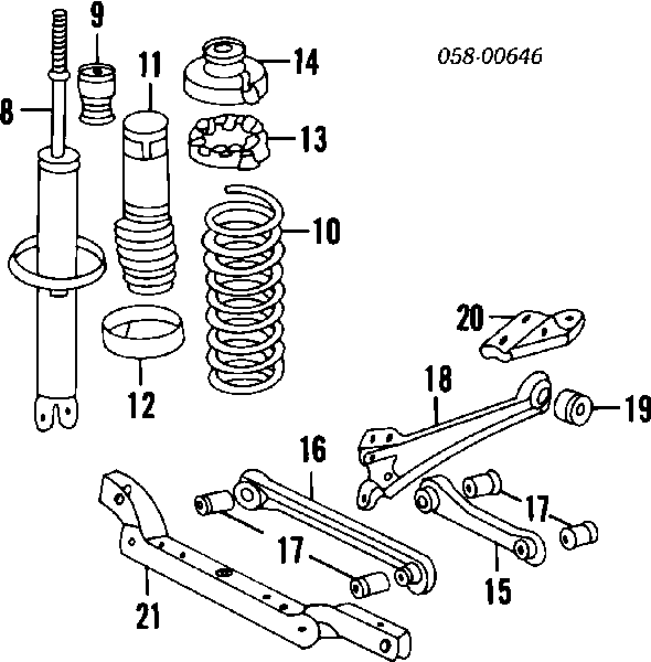 Montante de estabilizador traseiro Honda 52306SE0A00 preço, a partir de 10,30 EUR