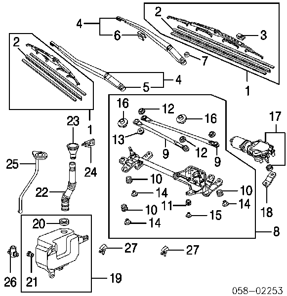 76530SEAG01 Honda Trapézio de limpador pára-brisas