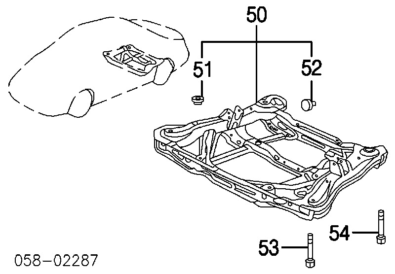 Viga de suspensão traseira (plataforma veicular) para Honda Accord VII CL, CM