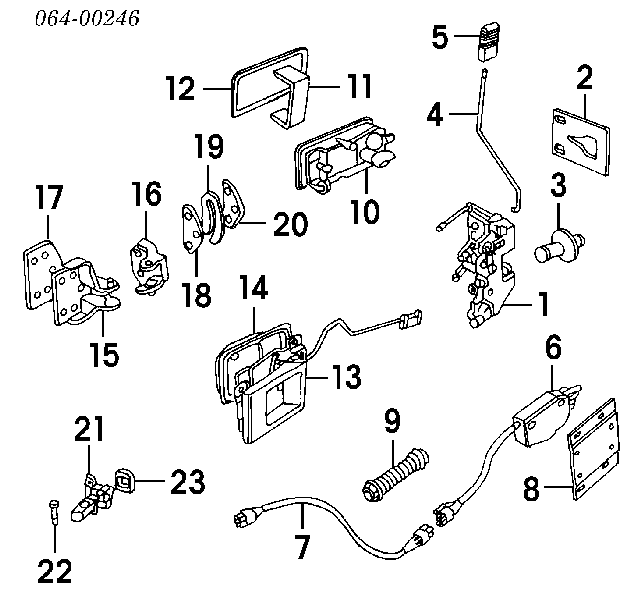 CFE500580 Land Rover Compactador da porta dianteira direita (na carroçaria)