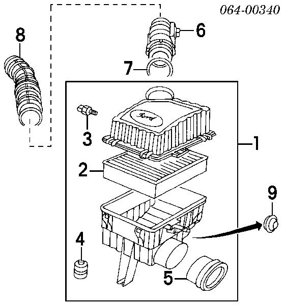 ESR341 Land Rover Filtro de ar