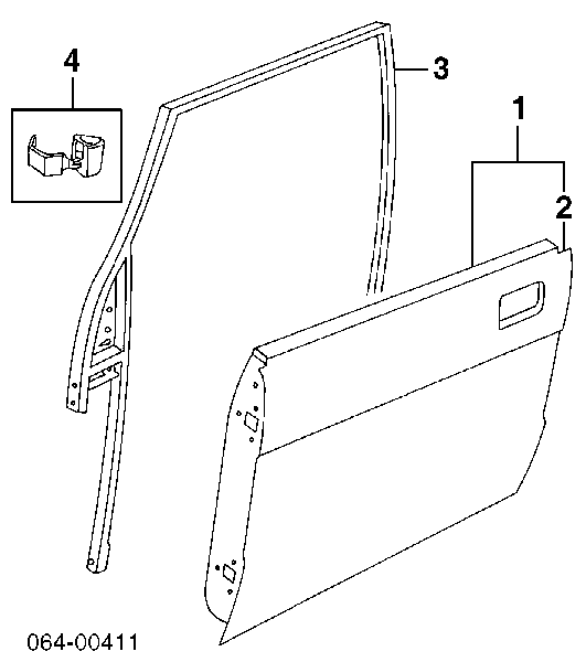 ALR5591 Land Rover Porta dianteira esquerda