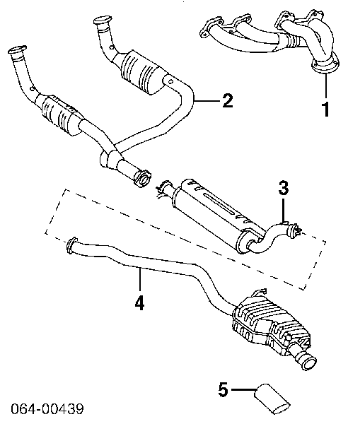 Silenciador, parte traseira para Land Rover Range Rover II LP, P38A