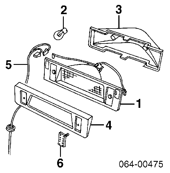 XFG100330 Land Rover Sinal de parada traseiro adicional