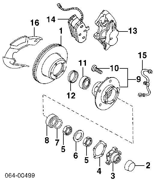 STC8572 Land Rover Sapatas do freio dianteiras de disco