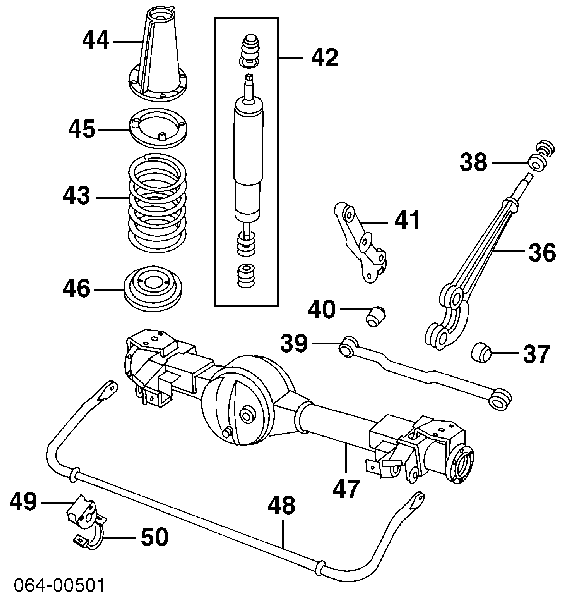 STC3703 Land Rover Amortecedor dianteiro