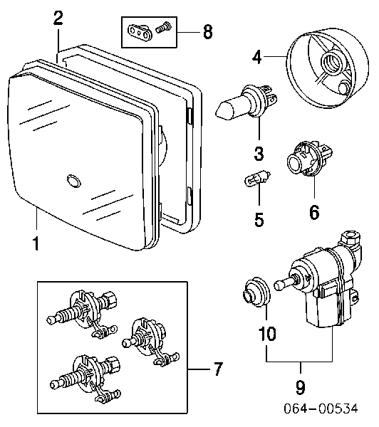 Corretor da luz para Land Rover Discovery II LJ ,LT
