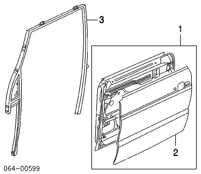Porta dianteira esquerda para Land Rover Discovery II LJ ,LT