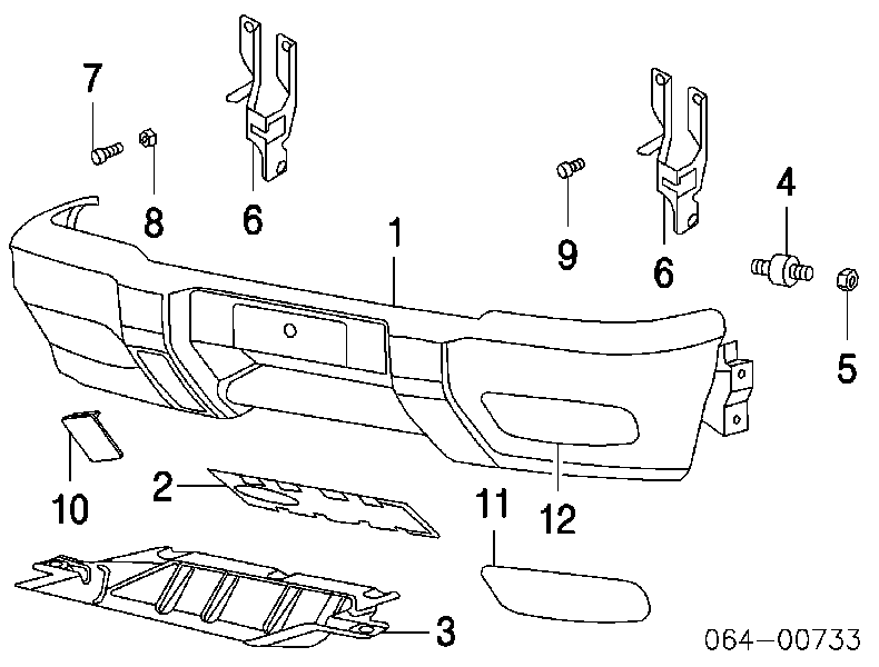 Pára-choque dianteiro para Land Rover Discovery II LJ ,LT