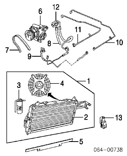 JRB100840 Land Rover Radiador de aparelho de ar condicionado