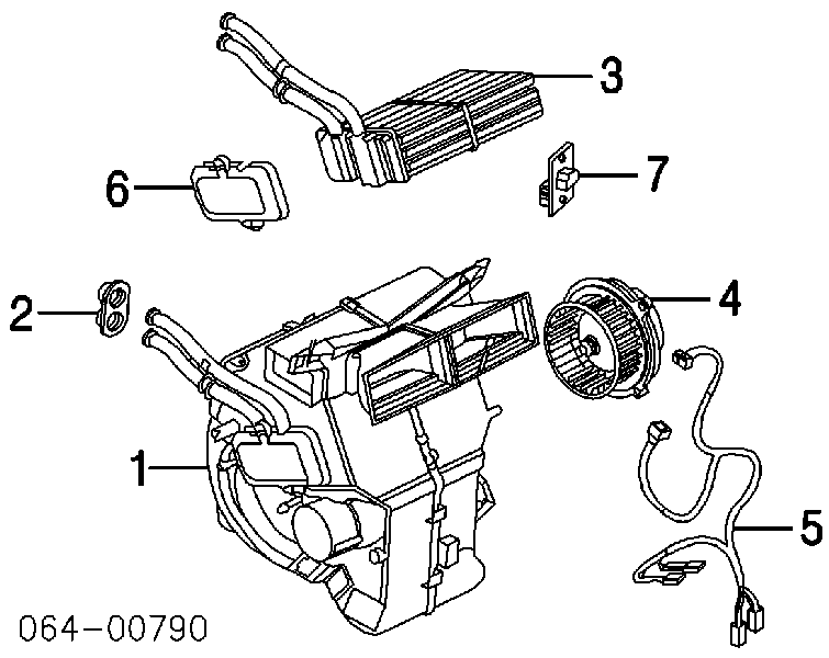 JGC100400 Land Rover Motor de ventilador de forno (de aquecedor de salão)