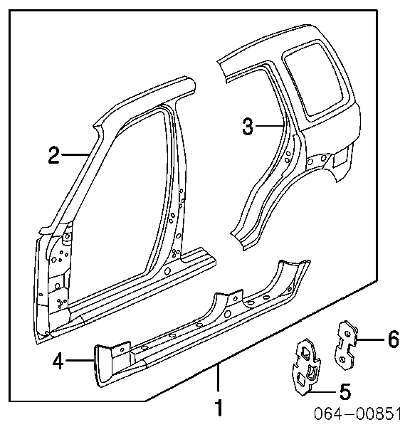 Acesso externo direito para Land Rover Freelander I L314