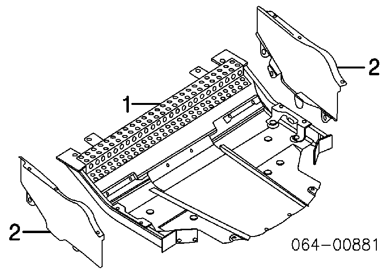 KRN100320 Land Rover Proteção de motor direito