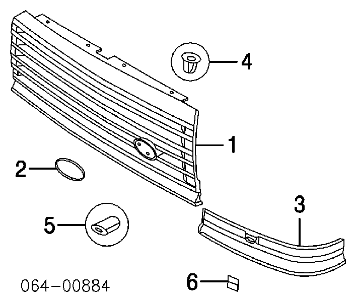 Grelha do radiador Land Rover Range Rover II LP, P38A