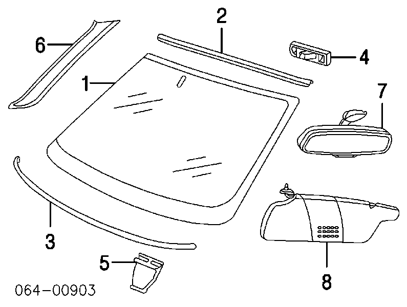 Pára-brisas para Land Rover Range Rover II LP, P38A