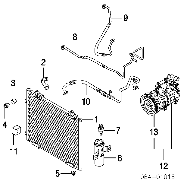 AC640000S Mahle Original Radiador de aparelho de ar condicionado