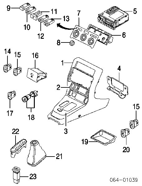 YUG102220 PLUS AFTERMARKET Botão de ativação do sinal de emergência