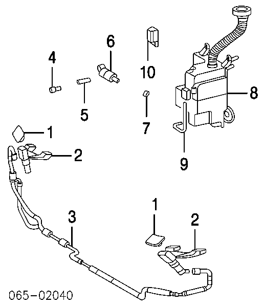 8528020020 Toyota Bomba do motor de fluido para lavador das luzes