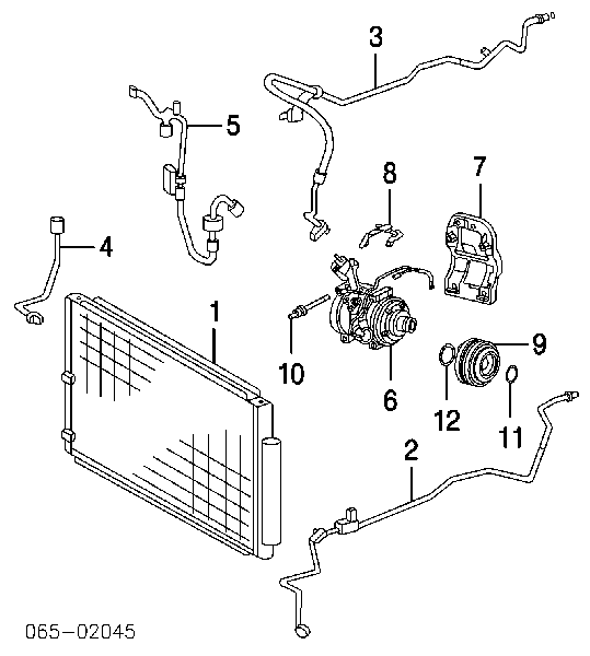 8846048040 Toyota Radiador de aparelho de ar condicionado