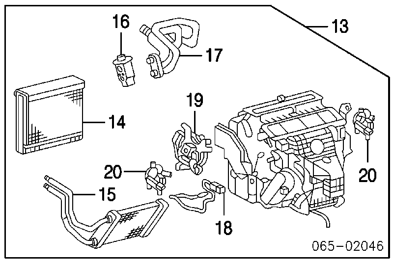  Acionamento de comporta de forno Lexus RX 300/330/350/400H SUV (U3) (2003 - 2008) 300/330/350/400H