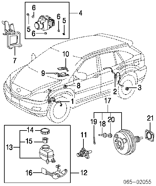 8665248010 Toyota Sensor de aceleração transversal (ESP)