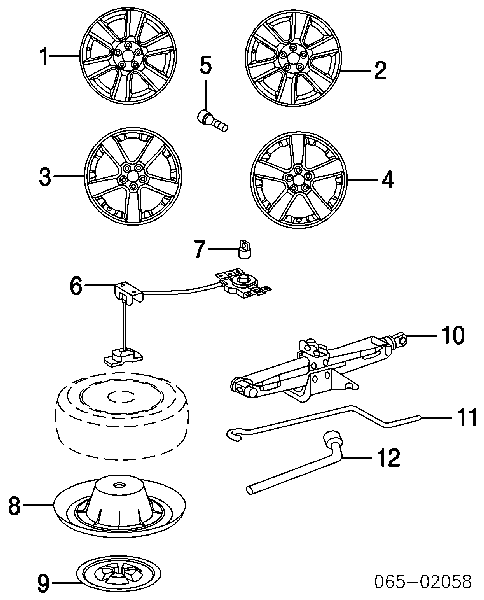 5193848010 Toyota Capa da roda de recambio