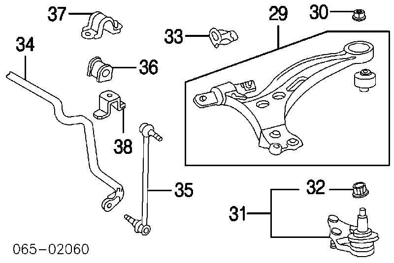 Braço oscilante inferior direito de suspensão dianteira Toyota 4806848030 preço, a partir de 56,59 USD
