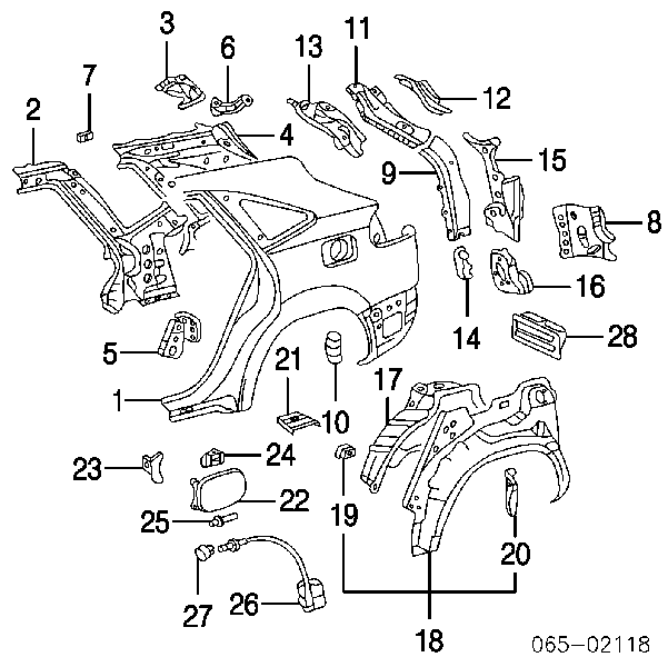 7735048040 Toyota Alcapão do tanque de combustível