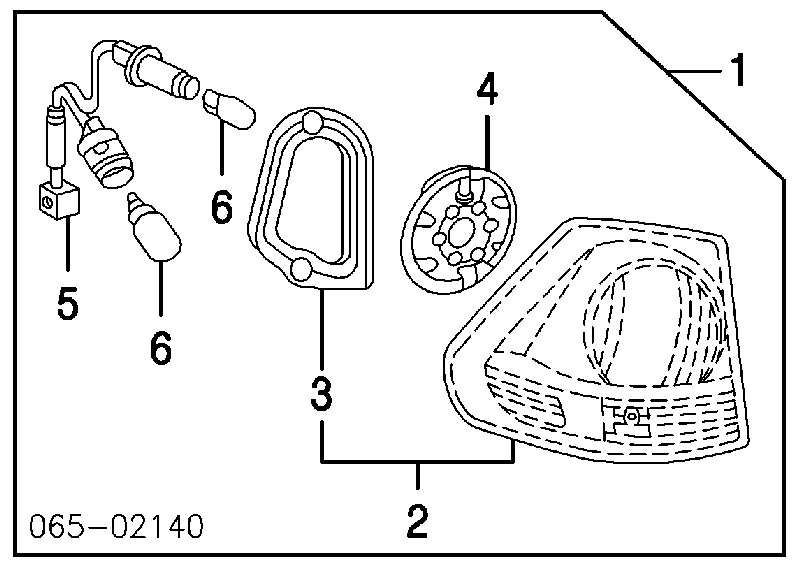8156148060 Toyota Lanterna traseira esquerda externa
