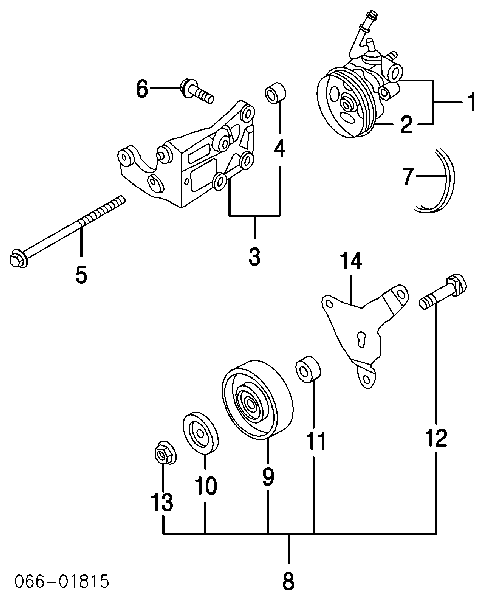 49110CG200 Nissan/Infiniti Bomba da Direção hidrâulica assistida
