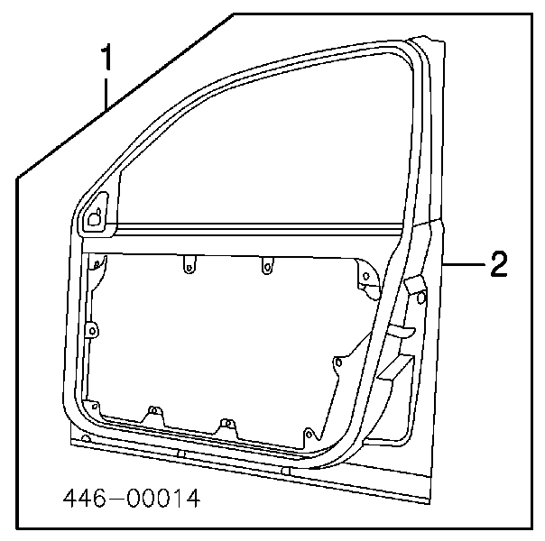 1J4831055H VAG Porta dianteira esquerda