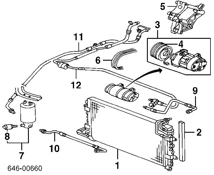 94905 Nissens Radiador de aparelho de ar condicionado