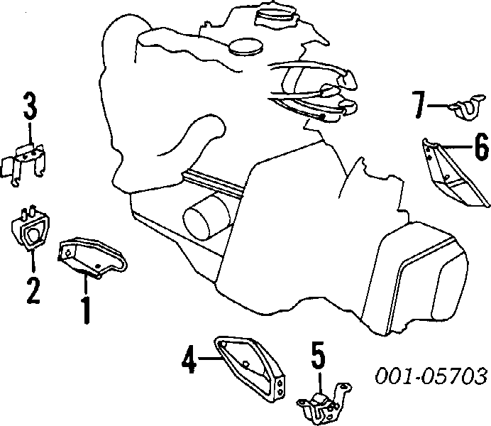 90250438 General Motors Coxim (suporte) traseiro de motor