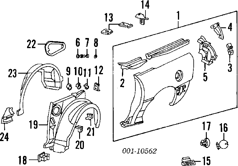 Grelha traseira de ventilação General Motors 22702778 preço, a partir de 9,48 USD