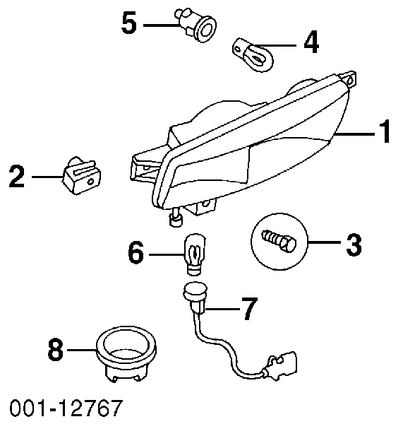 90013537 Opel Lâmpada halógena