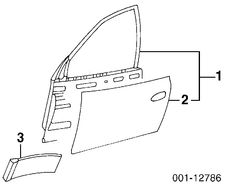 Porta dianteira esquerda Opel Omega B 25, 26, 27