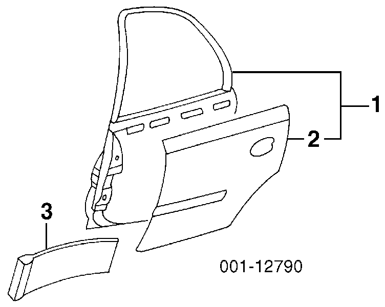 124531 Opel Porta traseira direita