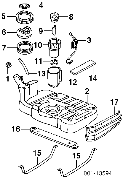 90501397 Opel Filtro de combustível