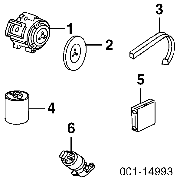  Tanque de fluido para lavador de vidro Ford Focus I sedan (DFW) (1999 - 2005) I