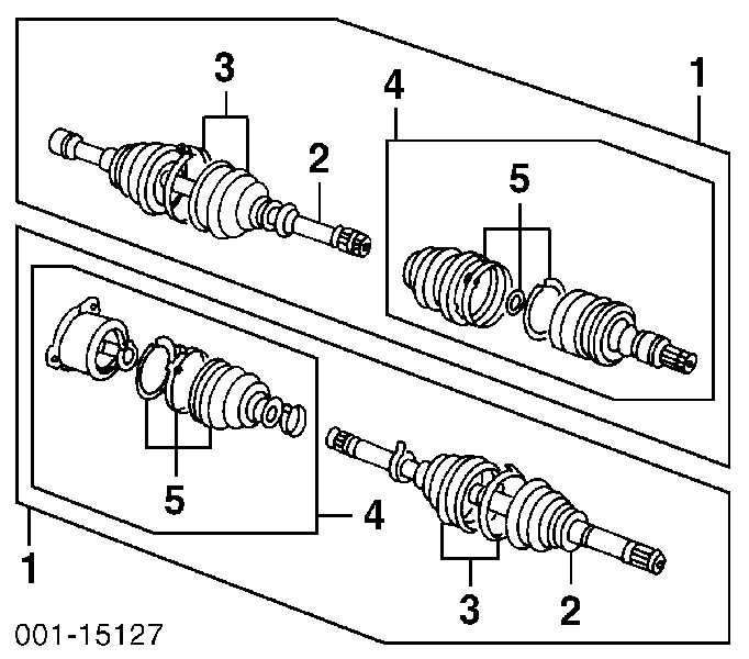 Compre 4410277E02 Suzuki Semieixo (acionador) dianteiro esquerdo