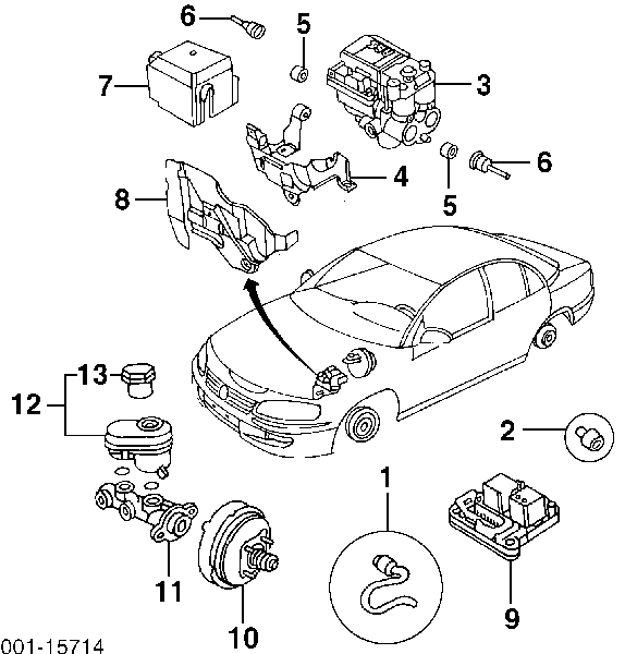 6238330 Opel Sensor dianteiro de ABS