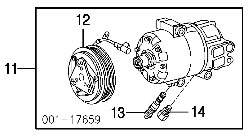 1854698 General Motors Válvula do compressor de aparelho de ar condicionado
