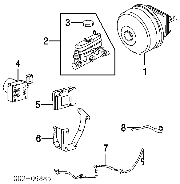 Sensor dianteiro de ABS para Ford Explorer  